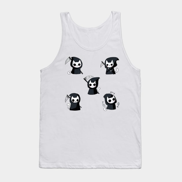 Grim reaper cats pack Tank Top by Mayarart